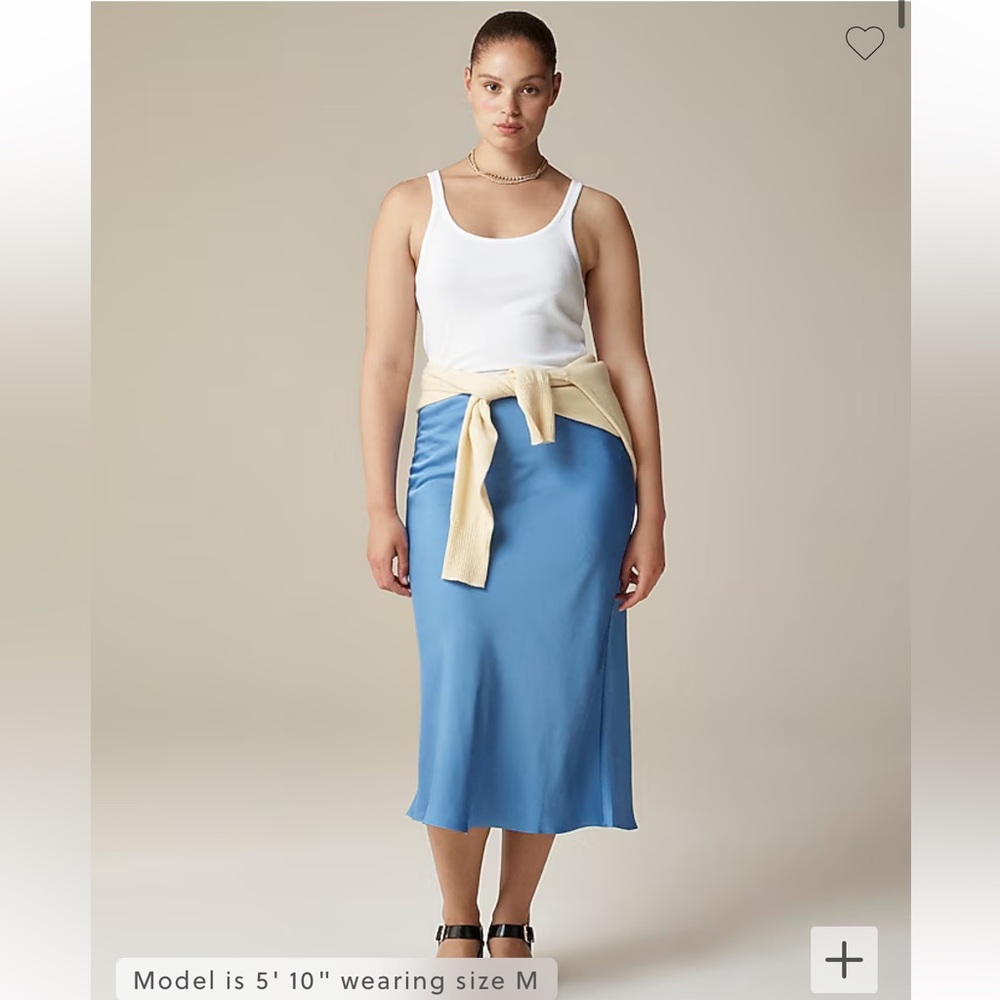 J CREW light blue midi skirt size XS - NEW with tags